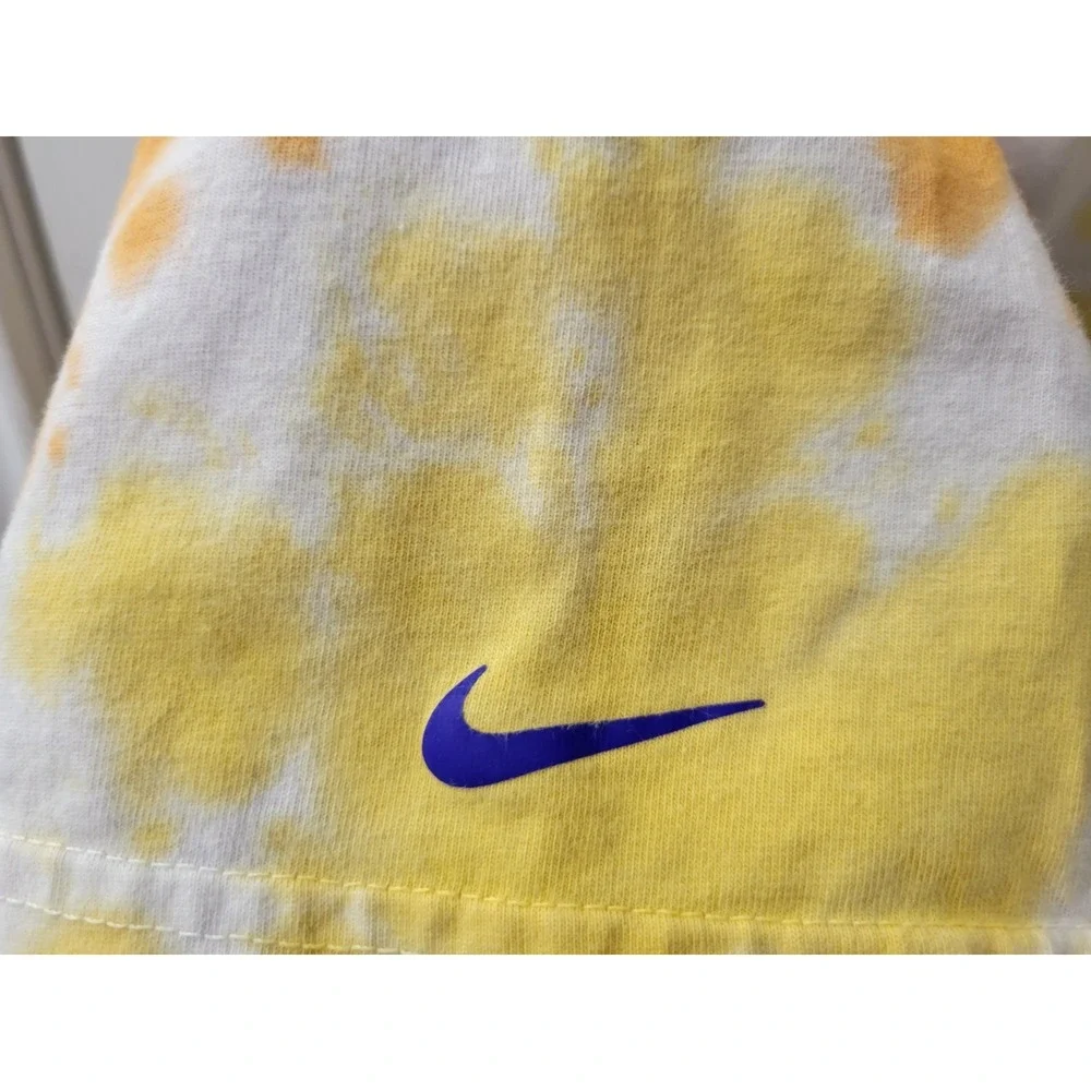 The Nike Tee Tune Squad Space Jam, Lebron James, Medium Orange Yellow Tie Dye